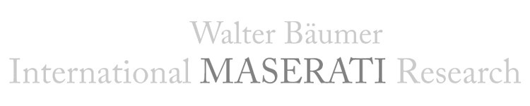 Walter Bäumer International Maserati Research